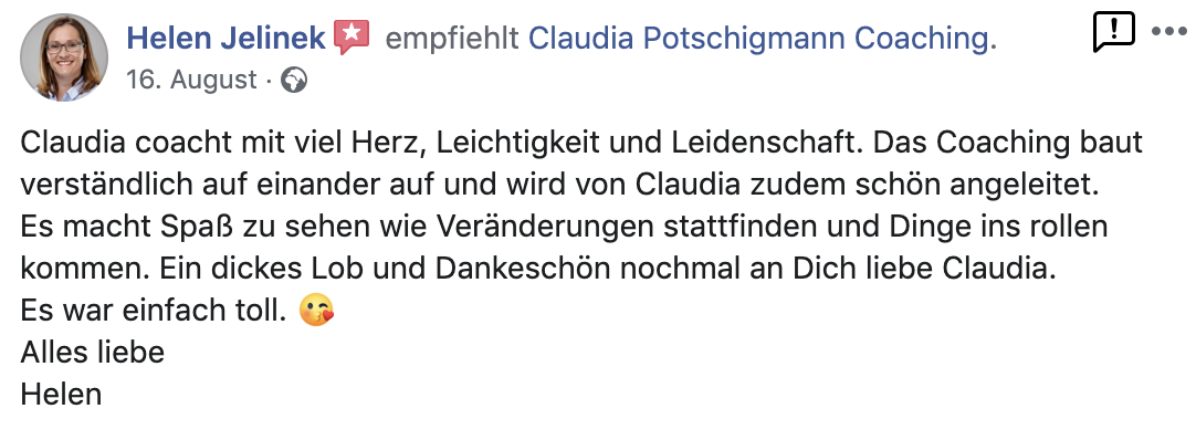 Helen Jelinek_Testimonial_Facebook